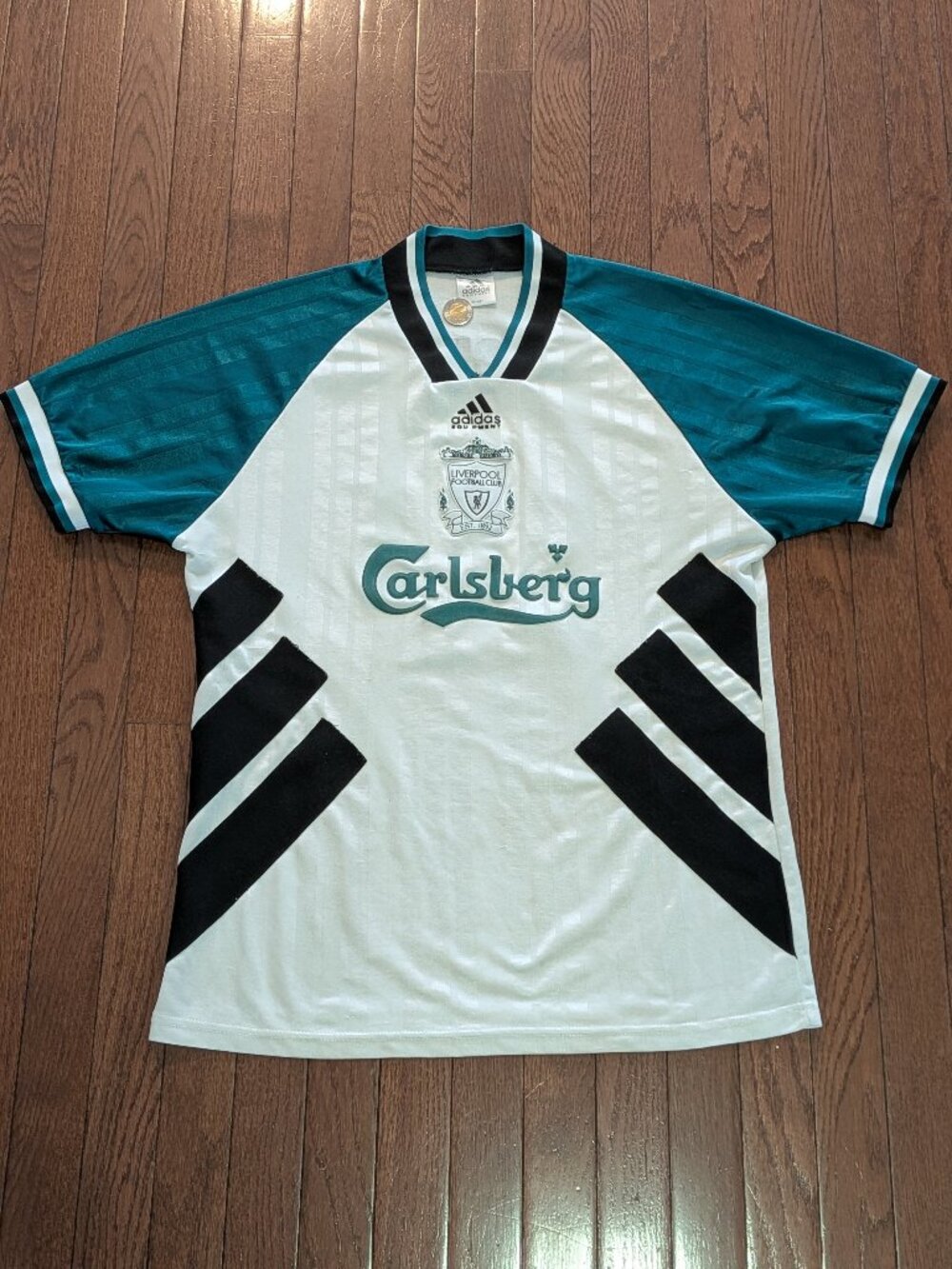 1993/1995 Adidas Liverpool Football Club Away Jersey/Kit - Size L